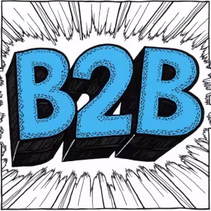 Ilustración letras B2B