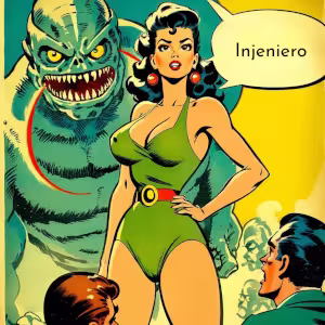 Mujer explicando blog de Injeniero a audiencia