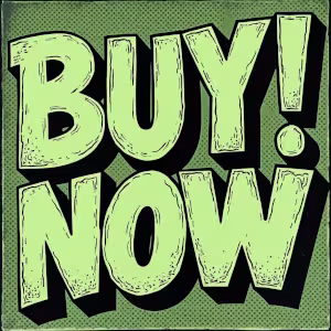Ilustration word Buy now